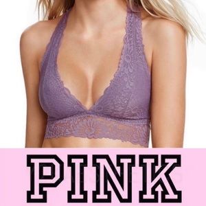 *SALE* Victoria’s Secret Pink Lace Mauve Halter Bralette